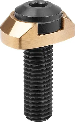 Produktfoto 1 von SPANNSCHRAUBE, FORM:B ABGEFLACHT STAHL, KOMP:MESSING
