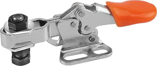 Produktfoto 1 von SCHNELLSPANNER MINI EDELSTAHL, FUß WAAGRECHT, KOMP:KUNSTSTOFF, ORANGE, M=M05X20
