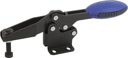 Produktfoto 1 von SCHNELLSPANNER HORIZONTAL STANDARD, FUß WAAGRECHT F1=2200, VERSTELLB. ANDRUCKSPINDEL M10X55, STAHL