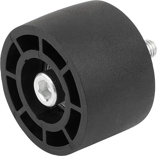Produktfoto 1 von ROLLE MIT KUGELLAGER, P=Ø30 KUNSTSTOFF, SCHWARZ