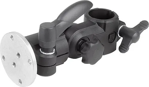 Produktfoto 1 von MONITORHALTERUNG MIT DREHFLANSCH, THERMOPLAST, KOMP:ALUMINIUM