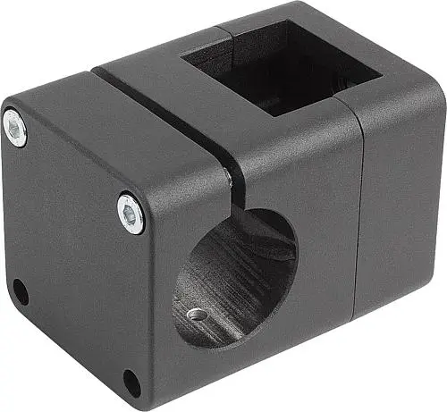 Produktfoto 1 von ROHRVERBINDER KREUZSTÜCK FÜR LINEAREINHEIT FORM:B, A=50, TYP=50, ALUMINIUM SCHWARZ PULVERBESCHICHTET,