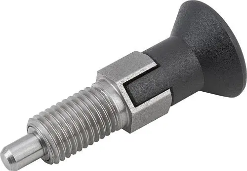 Produktfoto 1 von ARRETIERBOLZEN GR.3 D1=M16X1,5, D=8, FORM:C MIT RASTNUT OHNE KONTERMUTTER, EDELSTAHL UNGEHÄRTET, KOMP:THERMOPLAST