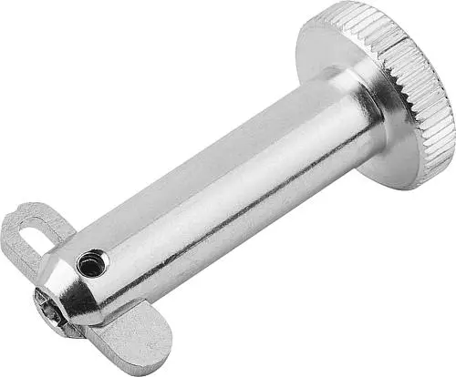 Produktfoto 1 von STECKBOLZEN MIT FLACHKOPF, MIT KLAPPSICHERUNG, D1=8 L=25, STAHL