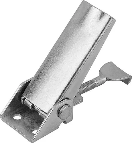 Produktfoto 1 von SPANNVERSCHLUSS MIT SPANNHAKEN EINSTELLBAR, ANSCHRAUBBOHRUNG SICHTBAR, FORM:A STANDARD, STAHL VERZINKT UND