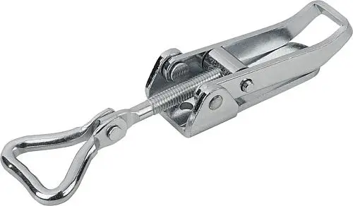 Produktfoto 1 von SPANNVERSCHLUSS MIT SPANNHAKEN BEW. EINST., ANSCHRAUBBOHRUNG SICHTBAR, FORM:A STANDARD, STAHL VERZINKT, F1=1000