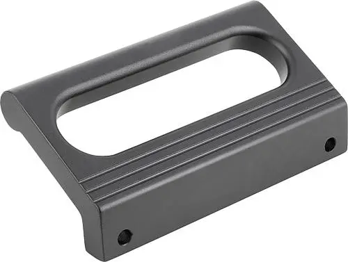 Produktfoto 1 von PROFILGRIFF, FORM:B, A=86, L=106, D=5,5 ALUMINIUM, SCHWARZ ELOXIERT