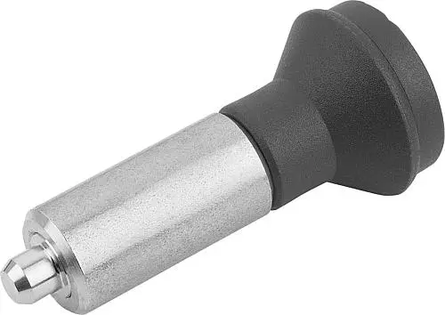Produktfoto 1 von ARRETIERBOLZEN OHNE BUND GR.2, D1=14, D=6, L=56, FORM:L OHNE RASTNUT, EDELSTAHL GEHÄRTET, KOMP:THERMOPLAST