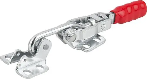 Produktfoto 1 von HAKENSPANNER, HORIZONTAL MIT GEGENHALTER, F2=2000, STAHL VERZINKT, KOMP:KUNSTSTOFF ROT ÖLBESTÄNDIG