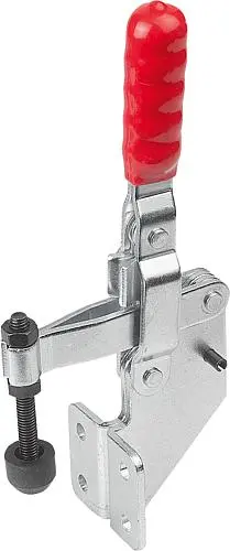 Produktfoto 1 von SCHNELLSPANNER VERTIKAL STANDARD, FUß ABGEWINKELT F1=1600, FESTE ANDRUCKSPINDEL M06X50, STAHL VERZINKT