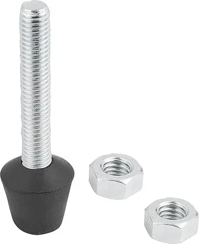 Produktfoto 1 von ANDRUCKSPINDEL MIT DRUCKSTÜCK, M08, L=63, STAHL, KOMP:NEOPREN