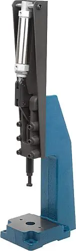 Produktfoto 1 von KNIEHEBELPRESSE PNEUMATISCH, FORM:A, F2=25000, STAHL, KOMP:STAHL