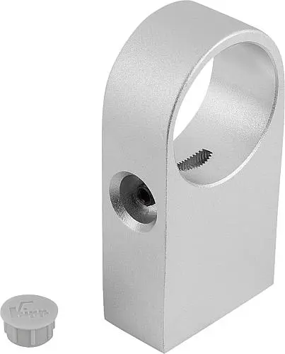 Produktfoto 1 von HALTESTÜCK, FORM:A, D=M08 ALUMINIUM NATUR ELOXIERT