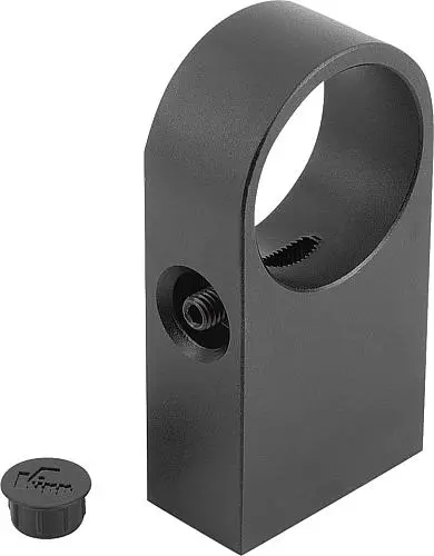 Produktfoto 1 von HALTESTÜCK, FORM:B, D=M08 ALUMINIUM SCHWARZ ELOXIERT
