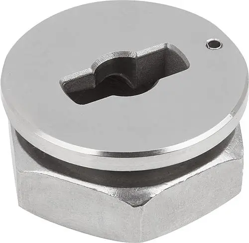 Produktfoto 1 von SPANNPLATTE FÜR DREHSPANNRIEGEL, FORM:A AUFGESETZT, D=8, EDELSTAHL BLANK
