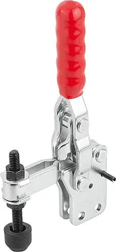 Produktfoto 1 von SCHNELLSPANNER, FUß SENKRECHT, STANDARD, F2=1600, VERSTELLB. ANDRUCKSPINDEL M06X50, STAHL VERZINKT,