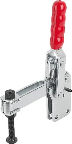Produktfoto 1 von SCHNELLSPANNER STANDARD L=177 STAHL, FUß SENKRECHT, KOMP:KUNSTSTOFF, ROT, F2=7000