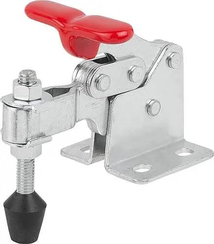 Produktfoto 1 von SCHNELLSPANNER VERTIKAL STANDARD, FUß WAAGRECHT F2=3400, VERSTELLB. ANDRUCKSPINDEL M10X80, FORM:B, STAHL