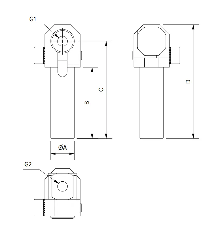 Produktfoto 1 von Ellbogenarm für Vakuumsauger 48mm M5