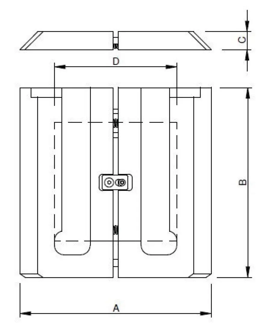 Produktfoto 1 von EOAT Grundplatten-Reduzierer 100 mm x 100 mm