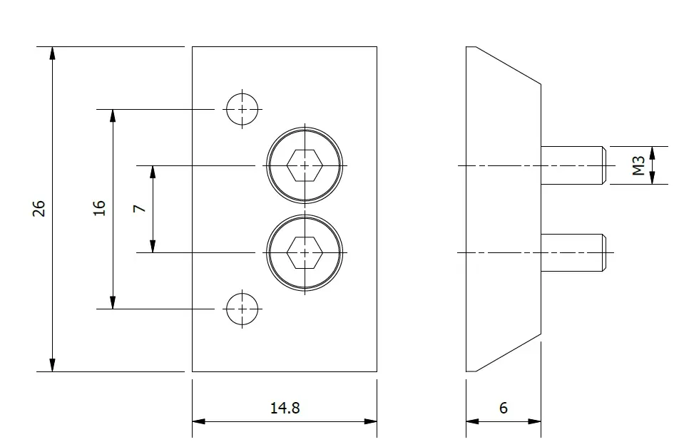Produktfoto 1 von Abstandshalter für elektrische Steckverbinder