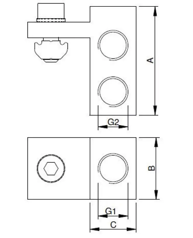 Produktfoto 1 von Luft/Vakuum-Verteiler - Eingang G1/8 Ausgang 4 x G1/8