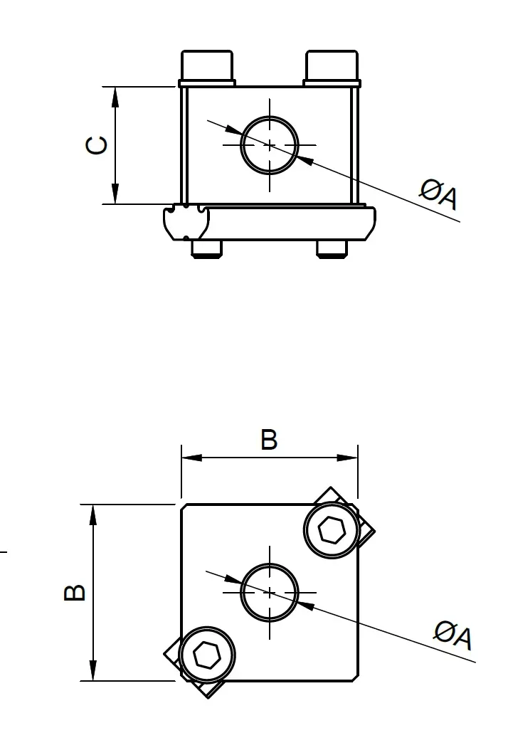 Produktfoto 1 von Luft/Vakuum-Verteiler - Eingang G1/4 Ausgang 4 x G1/4