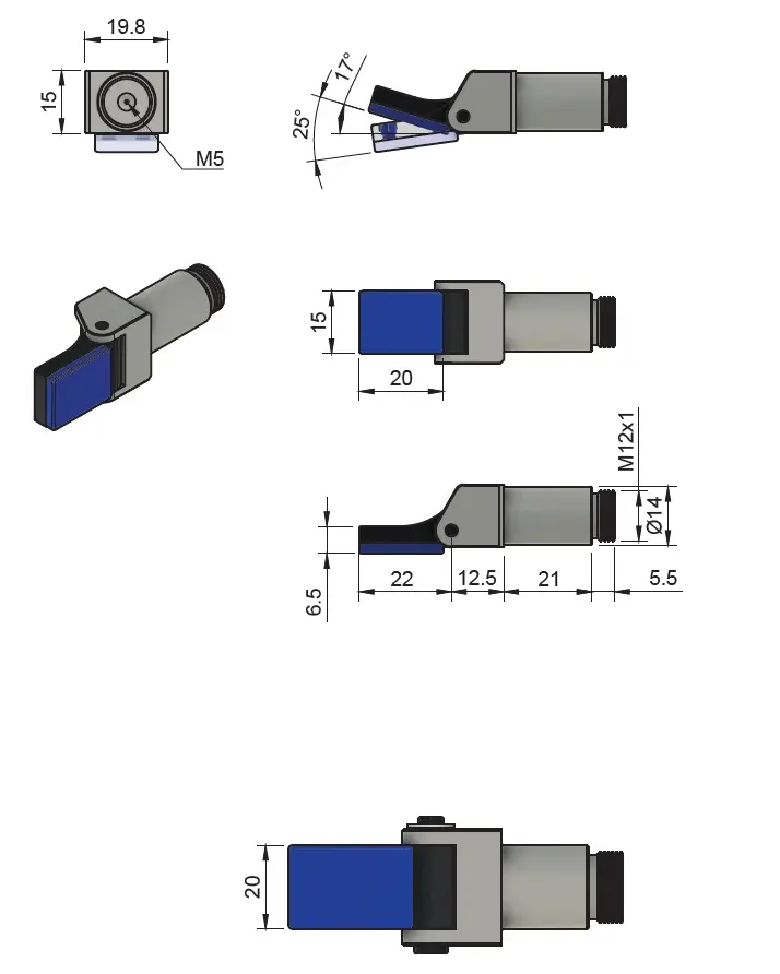 Produktfoto 1 von Finger Greifer 150°C -  25° mit HNBR-Polster