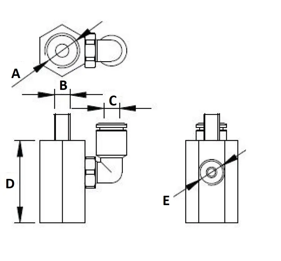 Produktfoto 1 von Adapter für Vakuumsauger M4 G1/8"