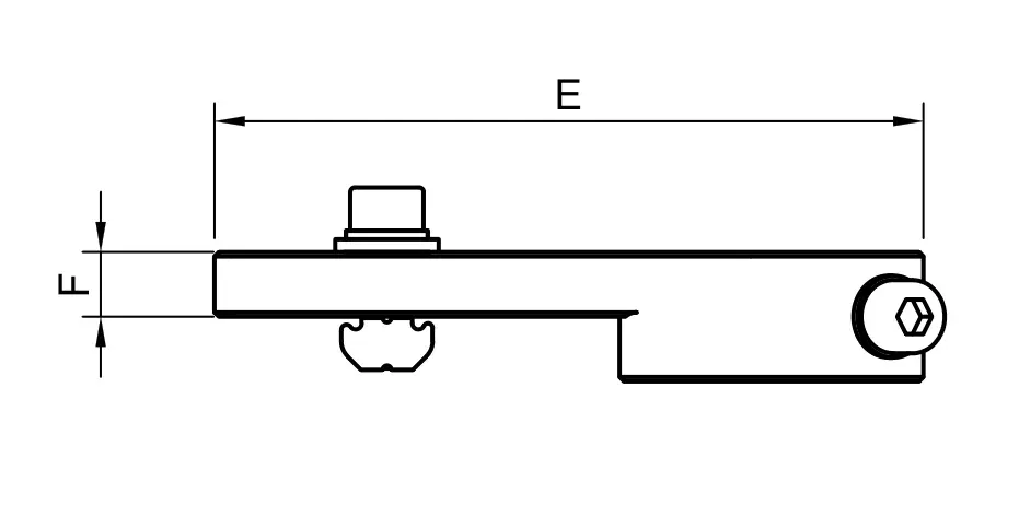 Winkelklemme - Medium 56 mm Ø10