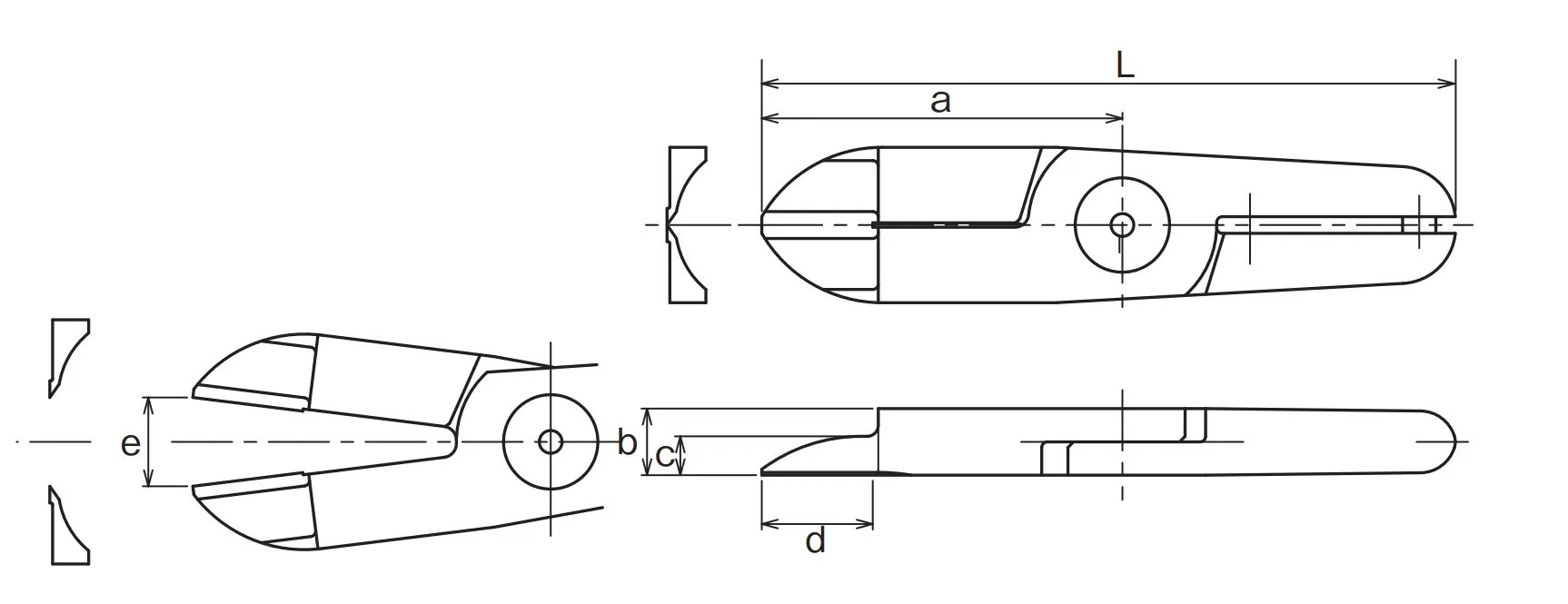 Produktfoto 1 von Lange gerade Klingen 115 mm