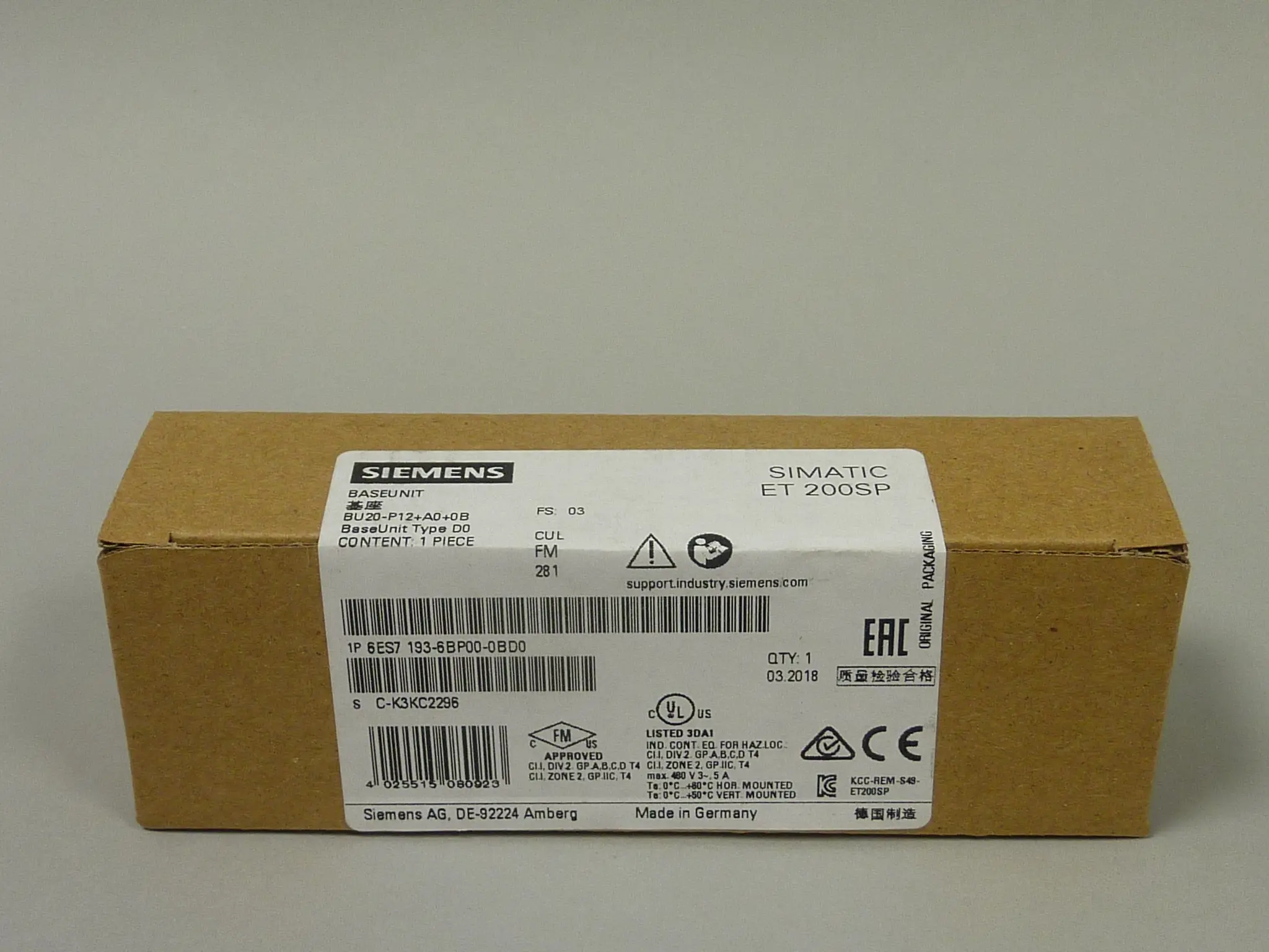 Produktfoto 1 von 6ES7193-6BP00-0BD0