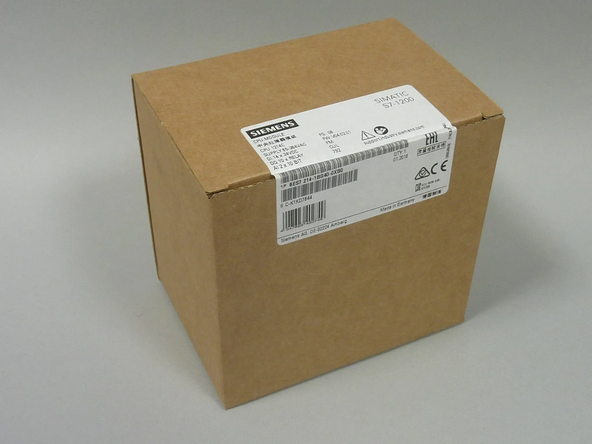 Produktfoto 1 von 6ES7214-1BG40-0XB0