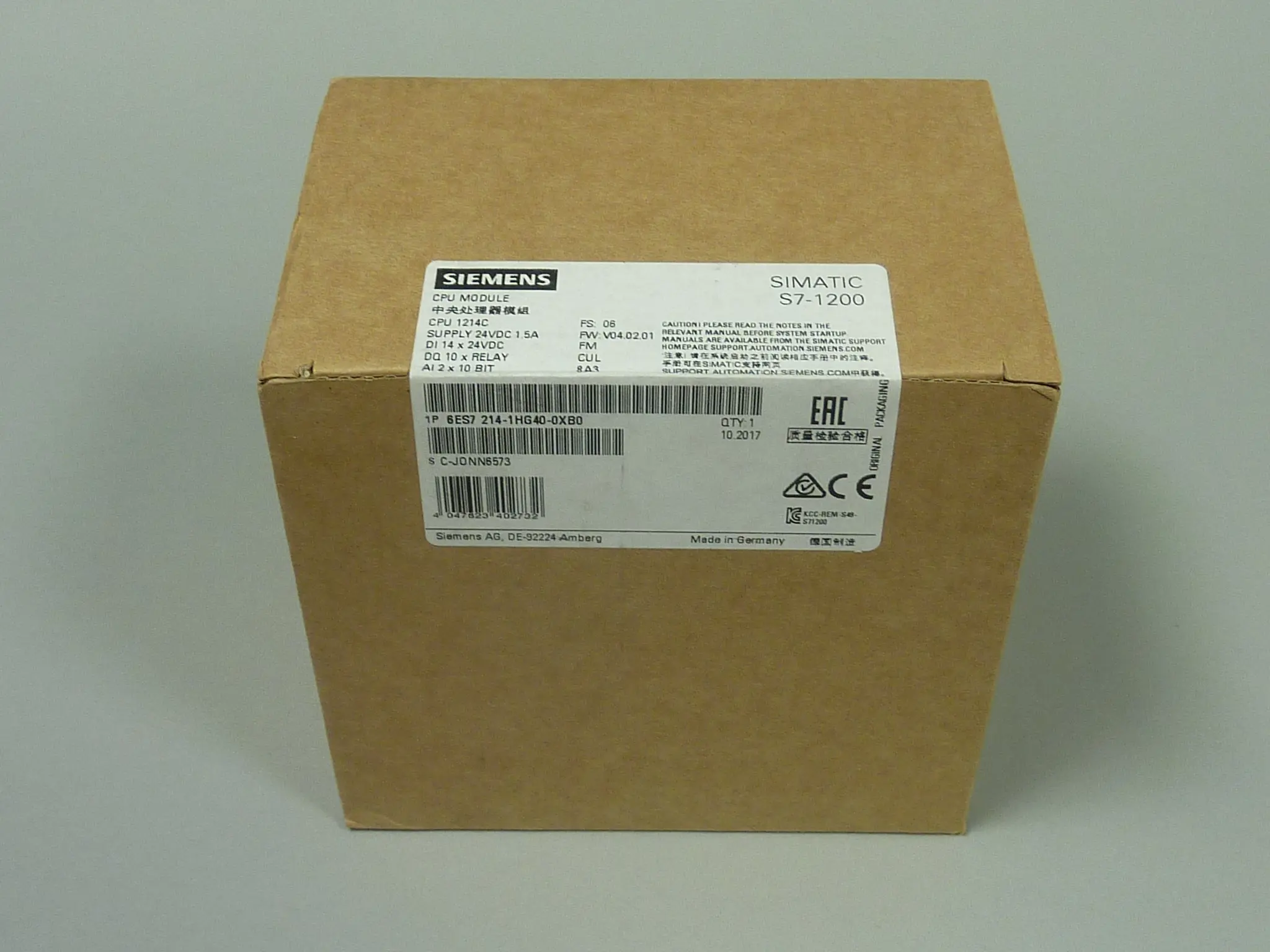 Produktfoto 1 von 6ES7214-1HG40-0XB0