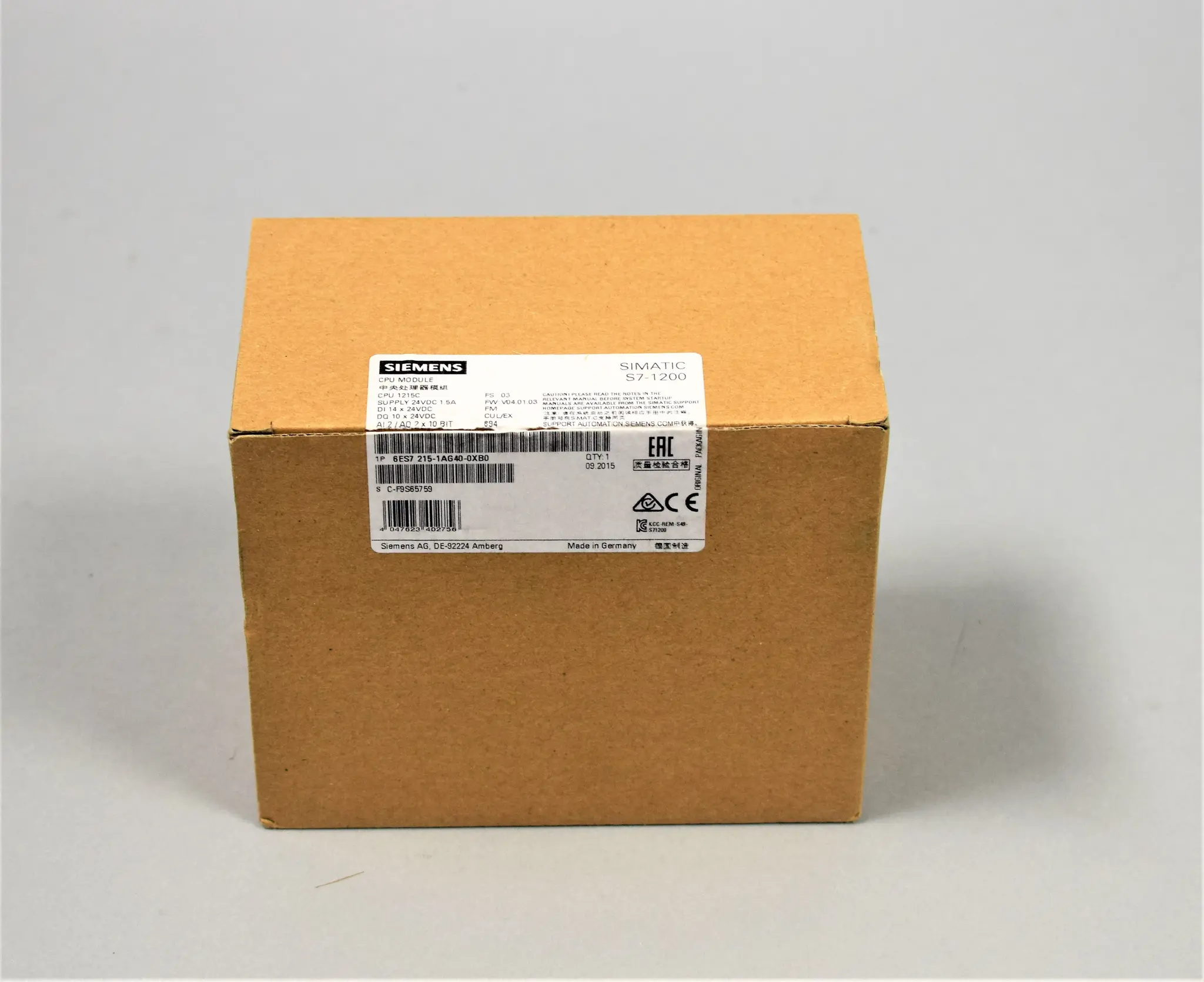 Produktfoto 1 von 6ES7215-1AG40-0XB0