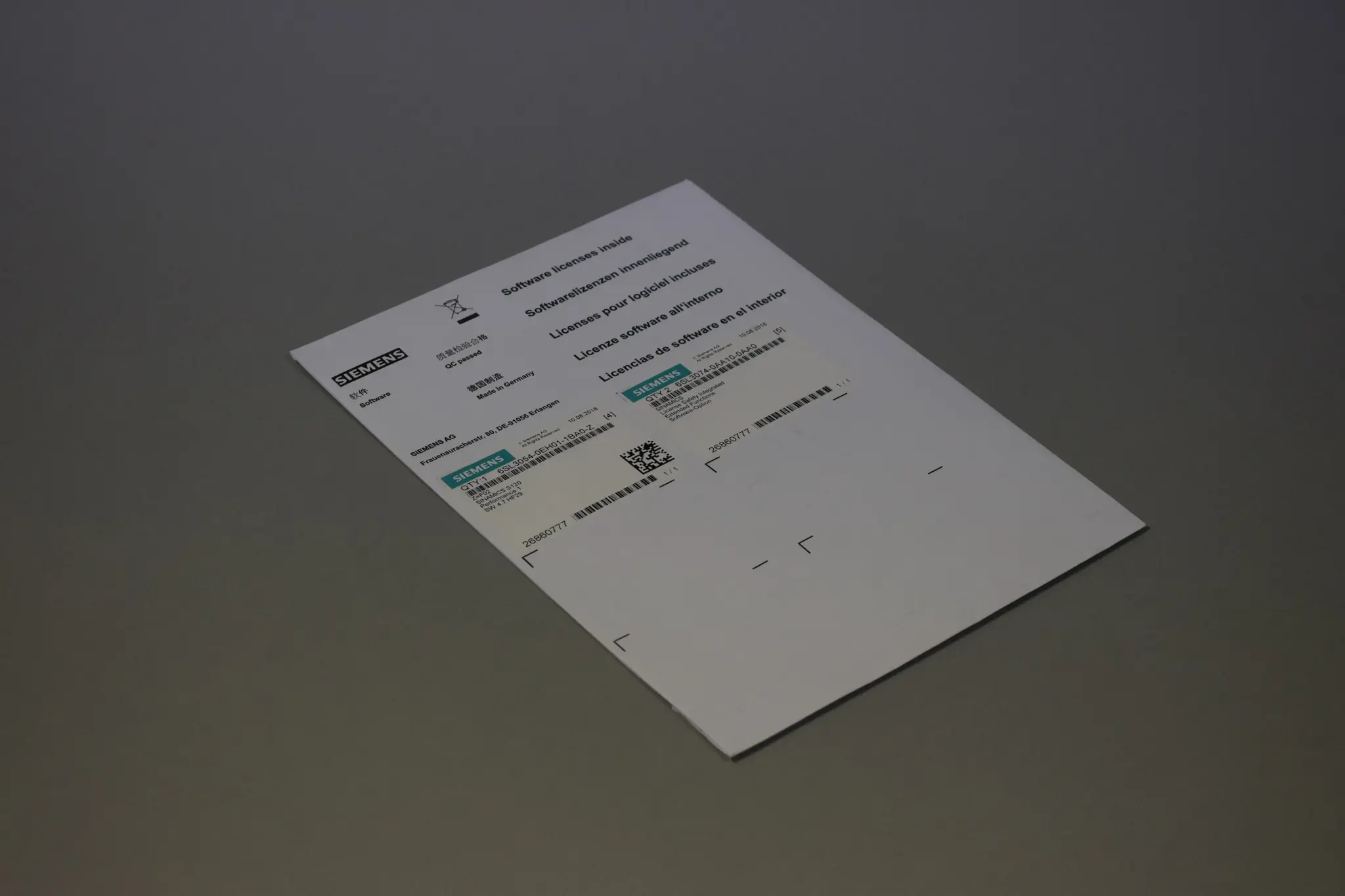 Produktfoto 1 von 6SL3054-0EH01-1BA0-Z F02