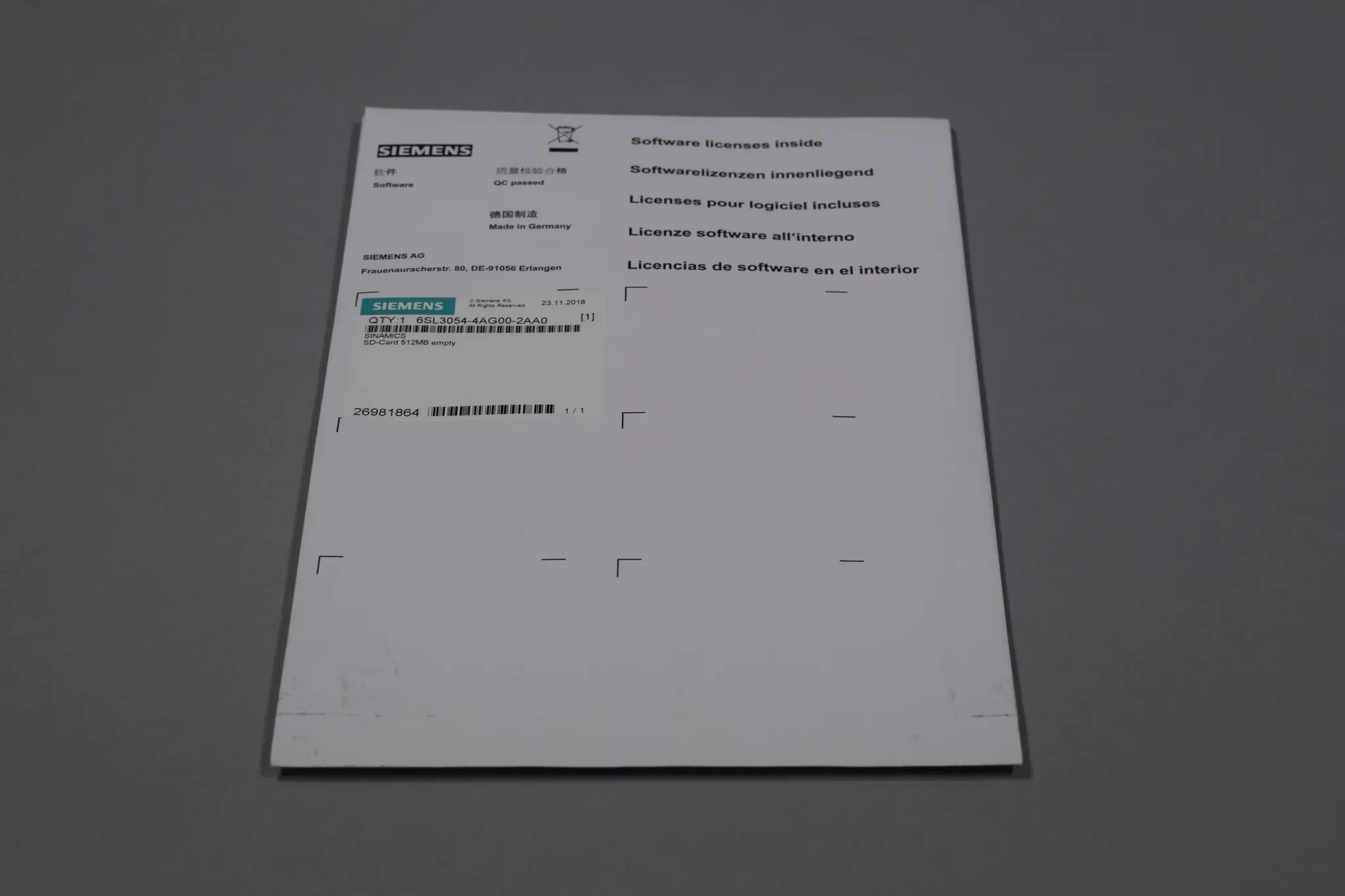 Produktfoto 1 von 6SL3054-4AG00-2AA0