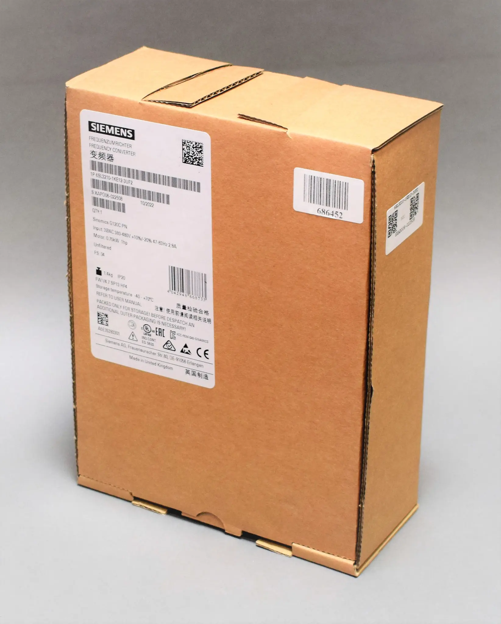 Produktfoto 1 von 6SL3210-1KE12-3UF2