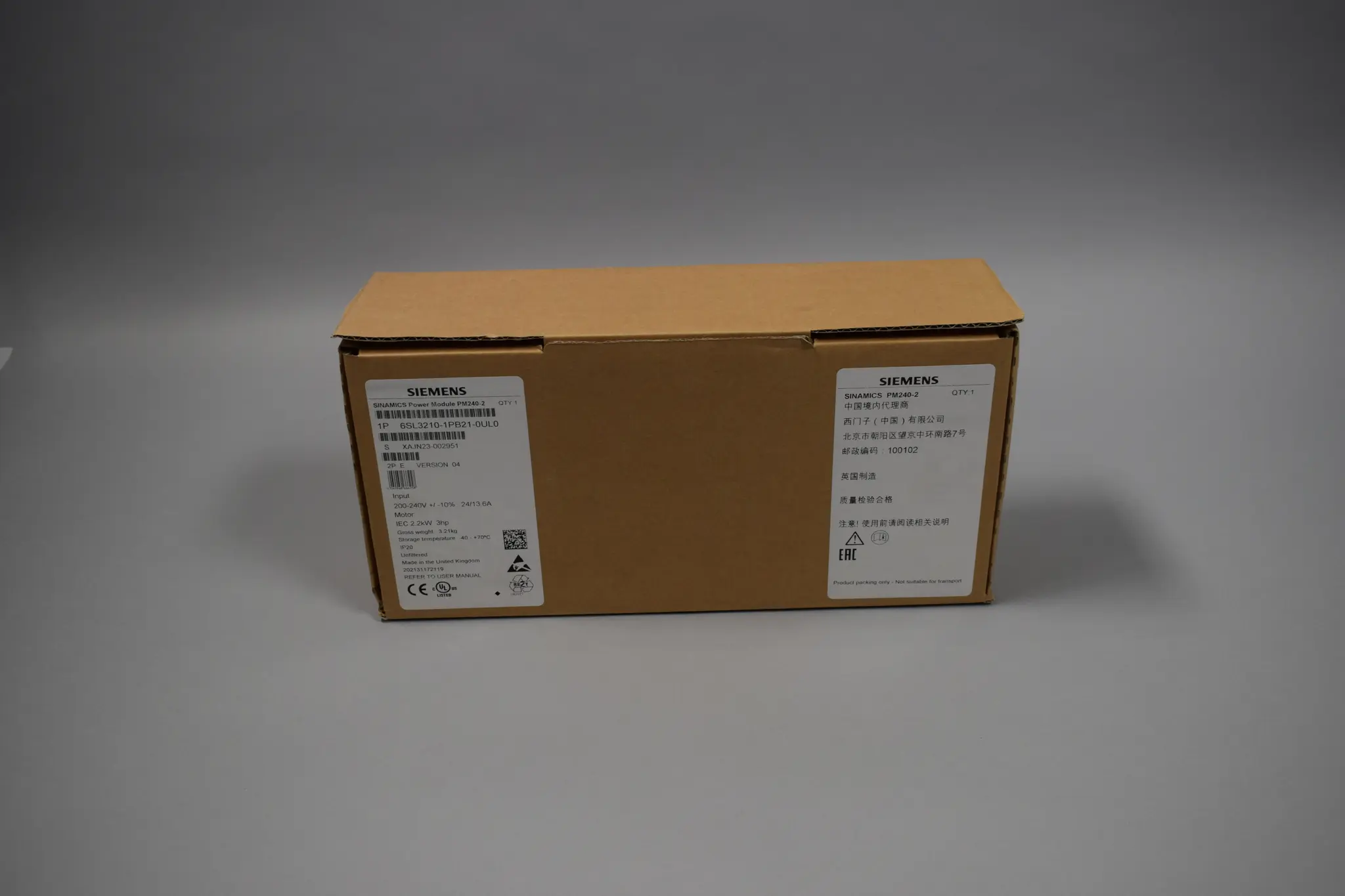 Produktfoto 1 von 6SL3210-1PB21-0UL0