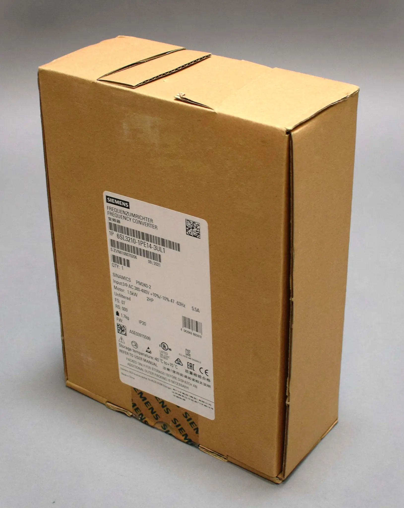 Produktfoto 1 von 6SL3210-1PE14-3UL1