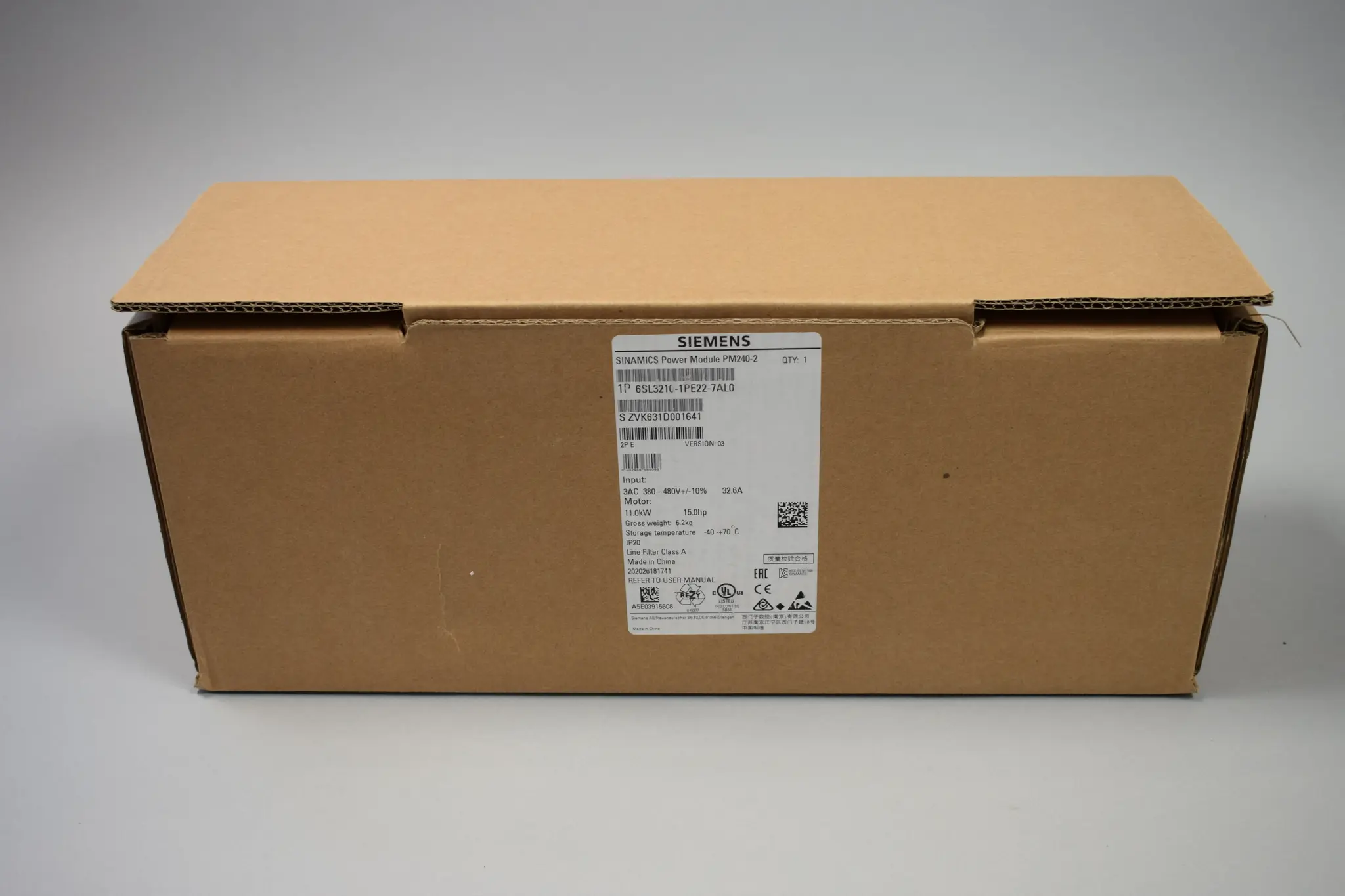 Produktfoto 1 von 6SL3210-1PE22-7AL0