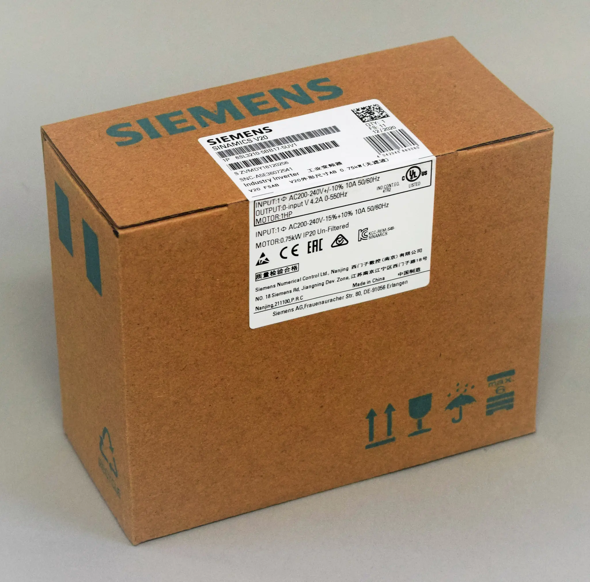 Produktfoto 1 von 6SL3210-5BB17-5UV1