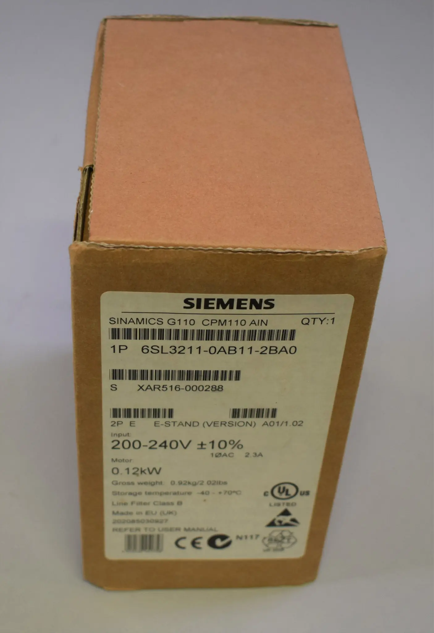 Produktfoto 1 von 6SL3211-0AB11-2BA0