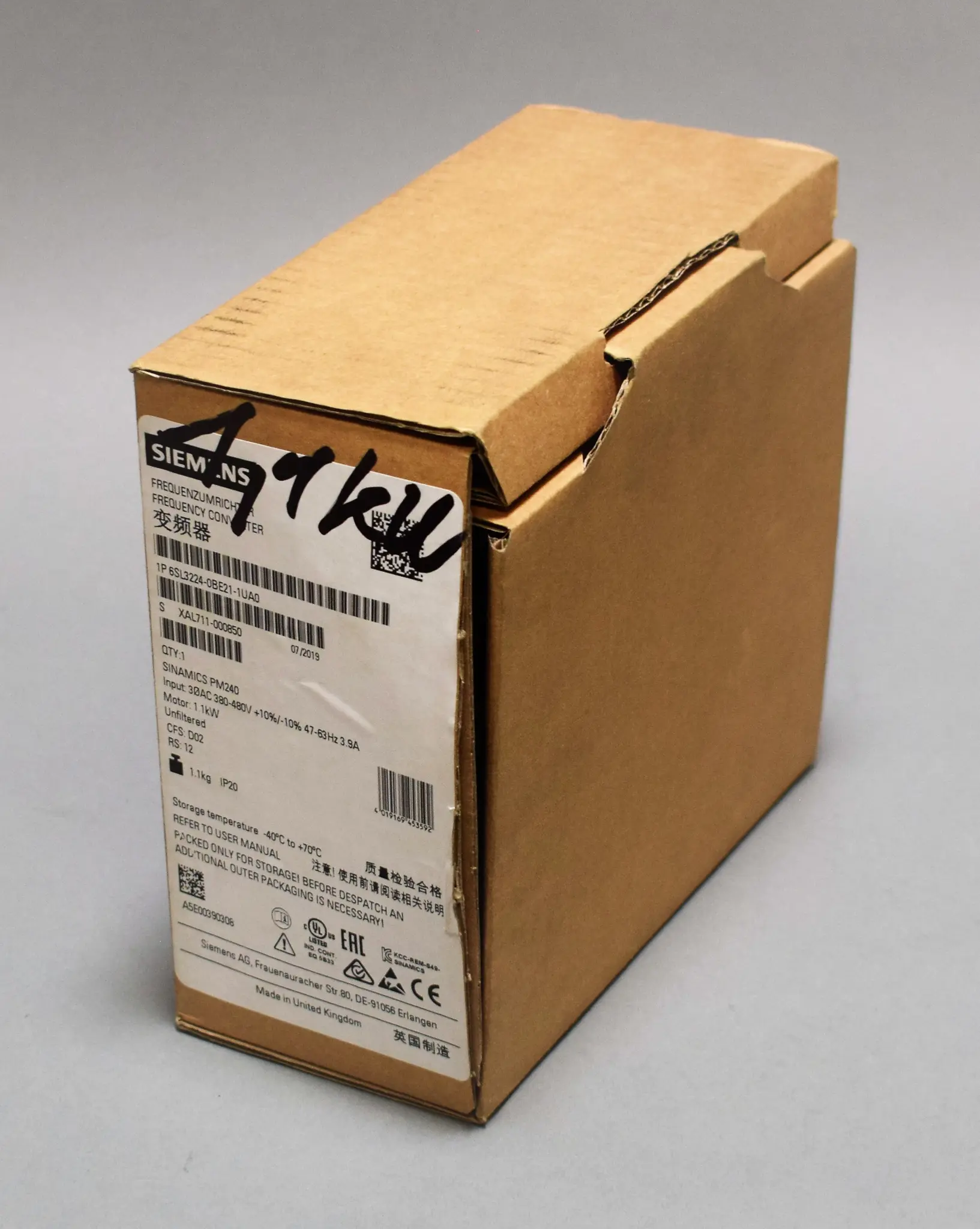 Produktfoto 1 von 6SL3224-0BE21-1UA0