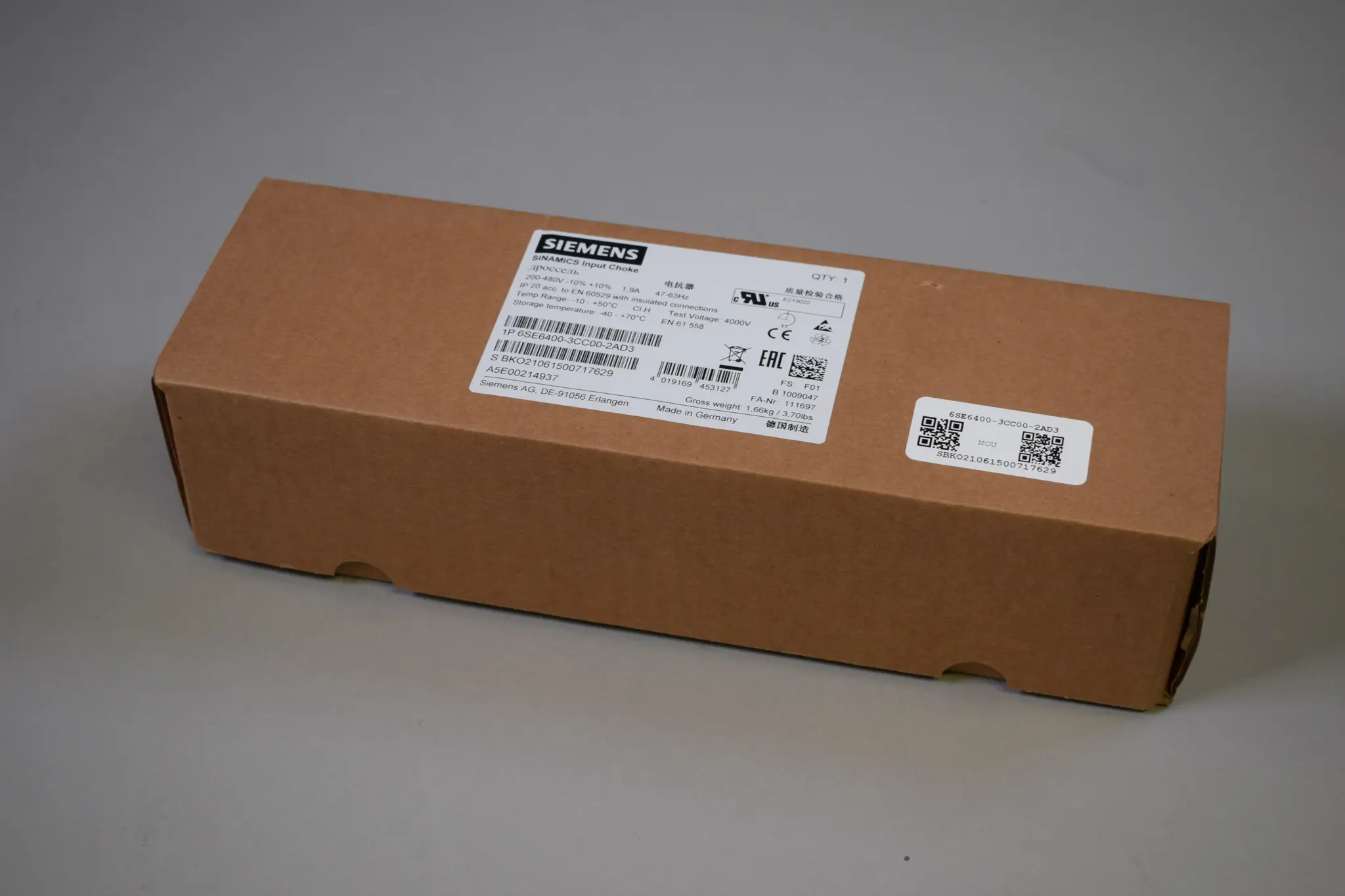 Produktfoto 1 von 6SE6400-3CC00-2AD3