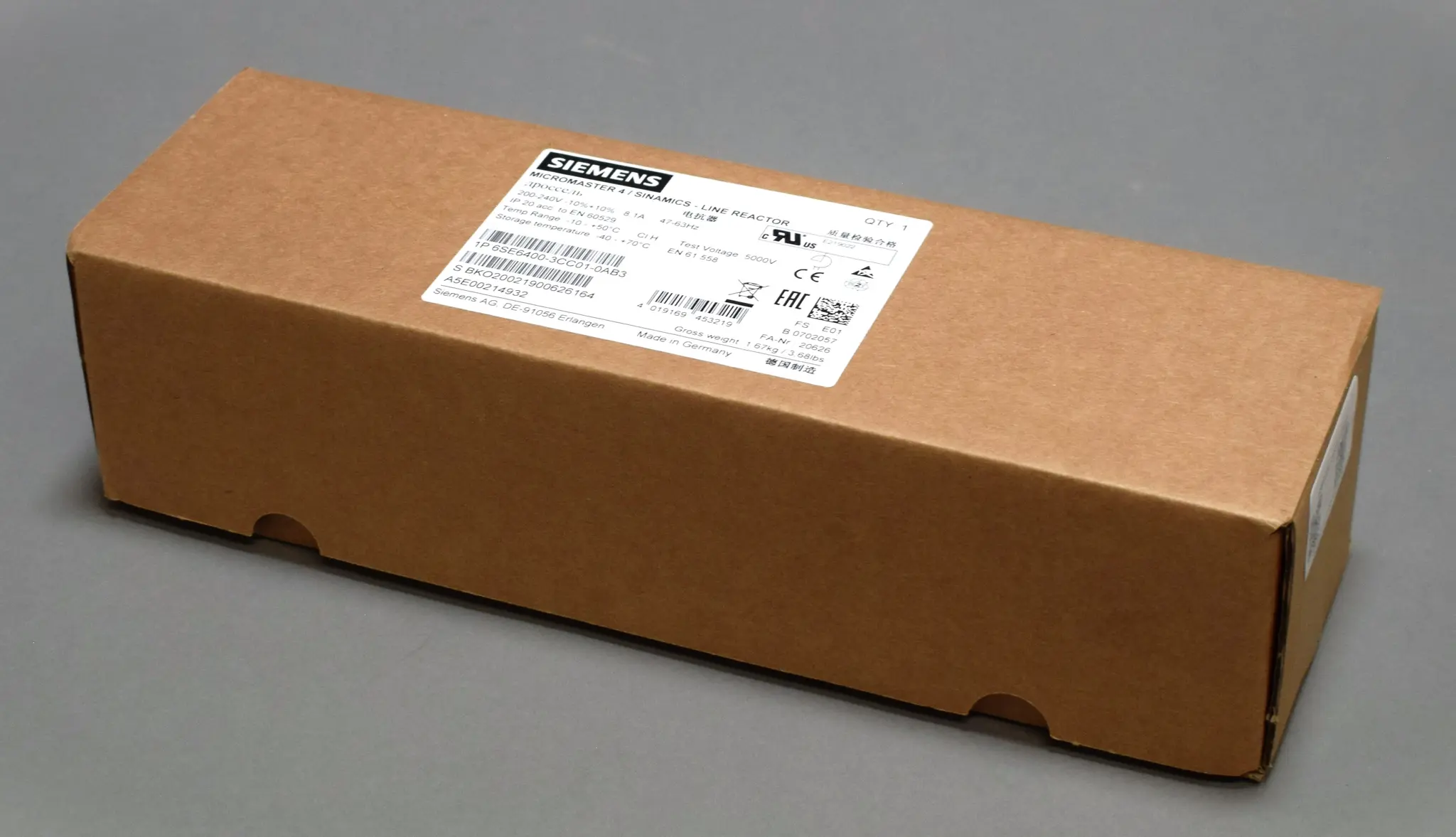 Produktfoto 1 von 6SE6400-3CC01-0AB3