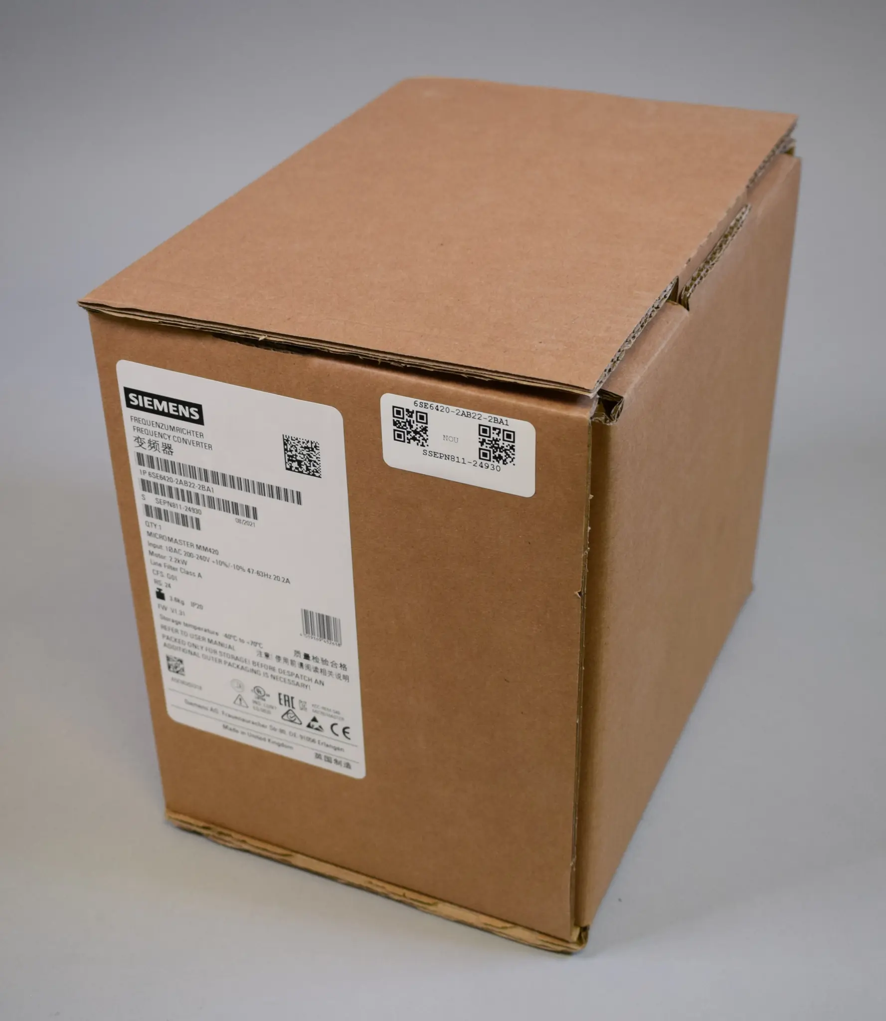 Produktfoto 1 von 6SE6420-2AB22-2BA1