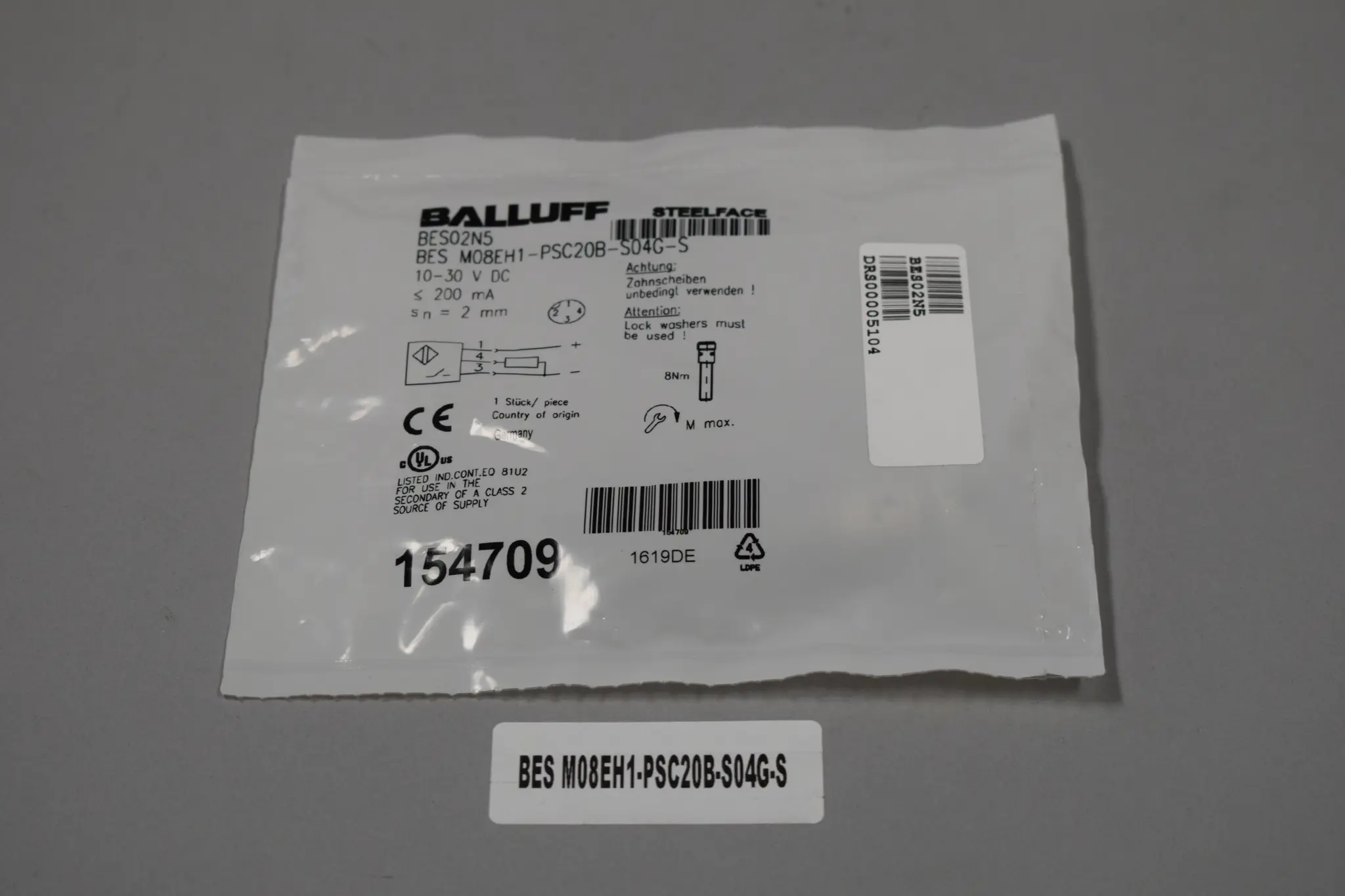 Produktfoto 1 von BES M08EH1-PSC20B-S04G-S
