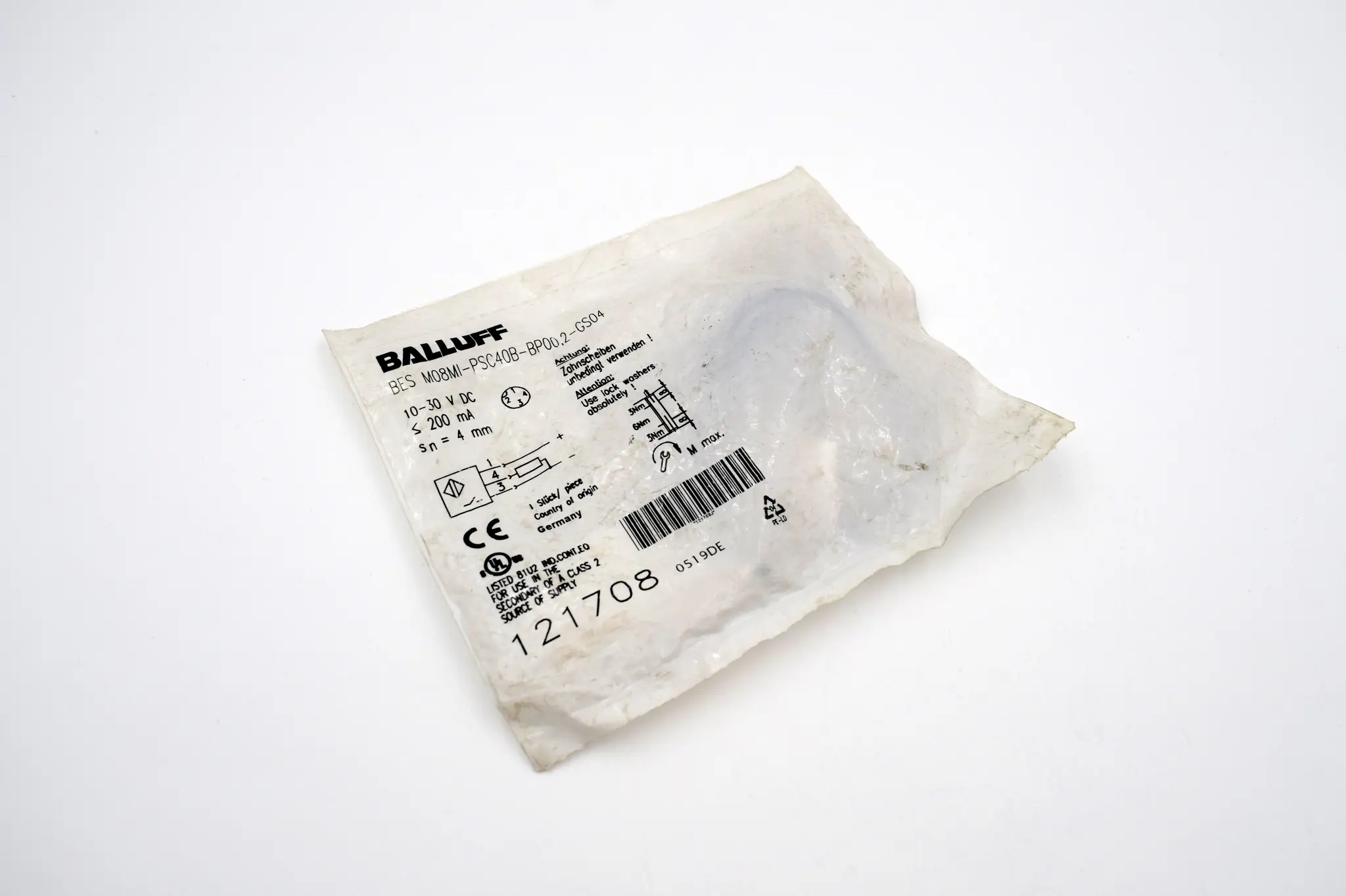 Produktfoto 1 von BES M08MI-PSC40B-BP002-GS04