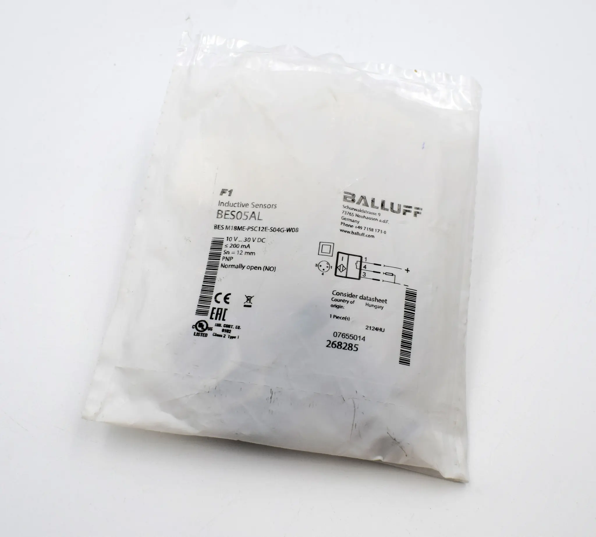 Produktfoto 1 von BES M18ME-PSC12E-S04G-W08
